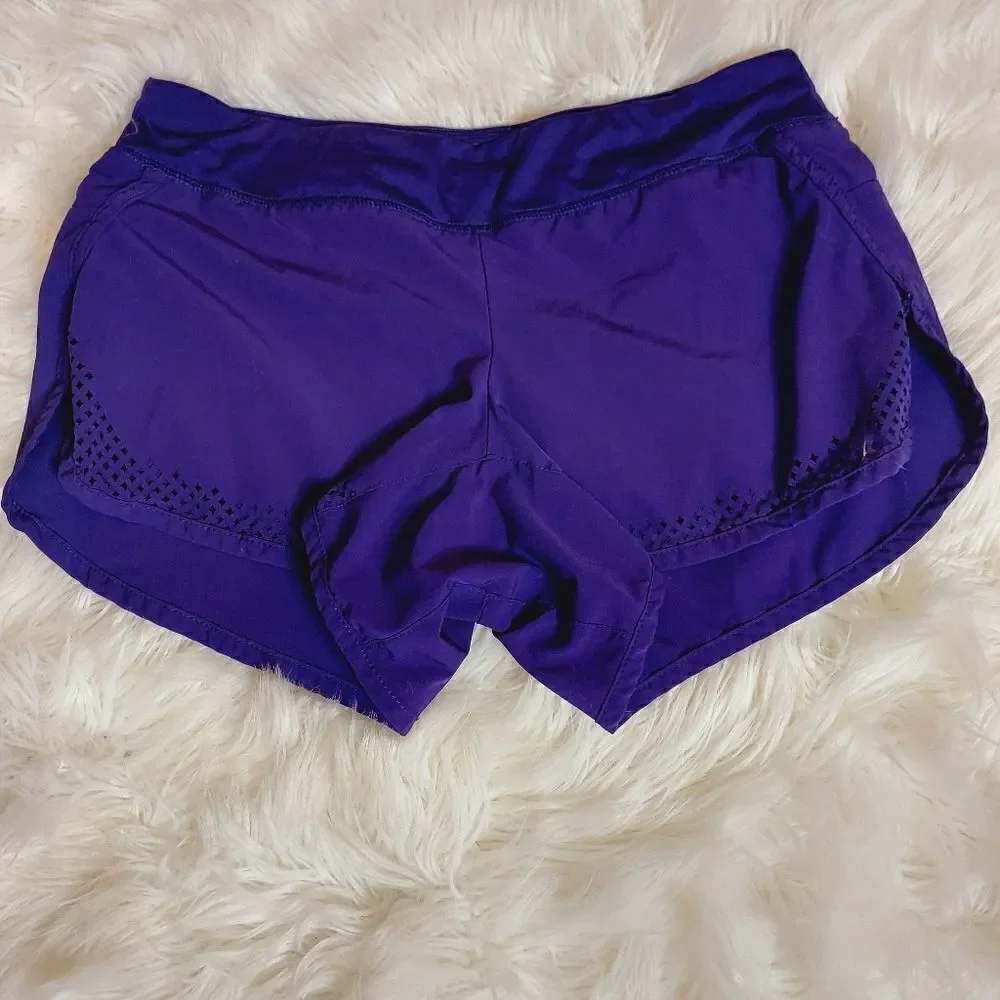 Athleta laser cutout hem purple 3
